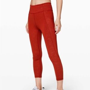 Lululemon Time to Sweat Crop 23” Size 6